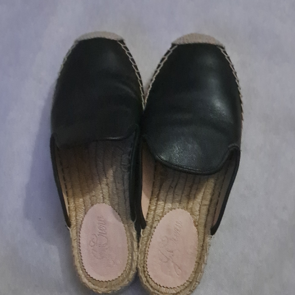 J. Crew Black Espadrilles with Jute Sole